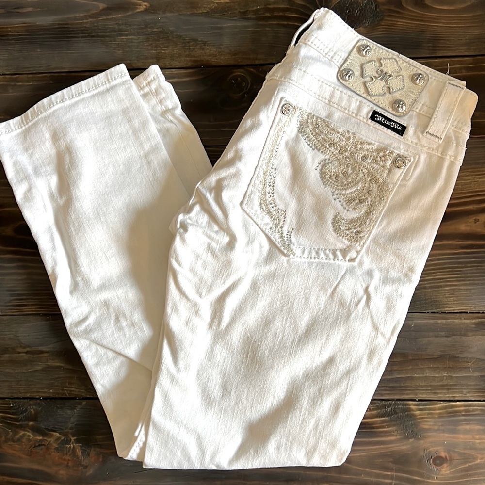 MissMe white jean Capris